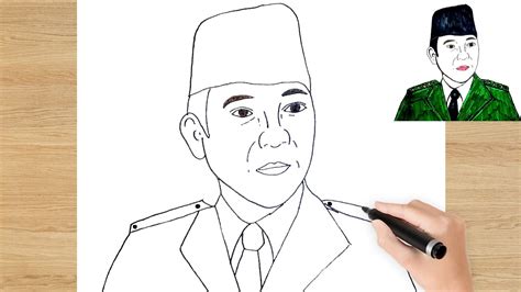 Kumpulan Mewarnai Gambar Sketsa Wajah Soekarno Desain Interior Exterior ...