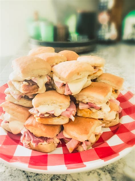 Baked Ham and Angel Biscuit Sliders