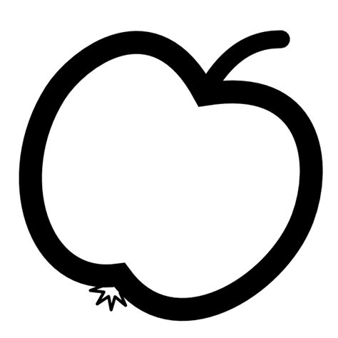 Apple black and white sliced apple clip art free vector in open office ...