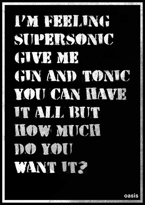 Wizbit Art & Design Oasis poster/print/billboard/gig - Supersonic Lyrics (A3 (11.69"x16.53 ...