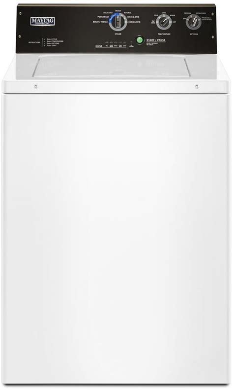 Whirlpool White Commercial Top Load Washing Machine Coin Operated ...