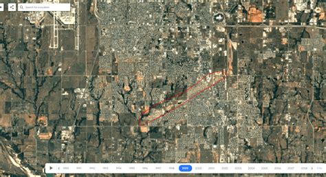 Path of the 1999 Bridge Creek–Moore tornado on Google Earth. : r/tornado