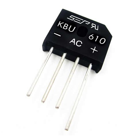 KBU610 1000V 6A Bridge Rectifier – Pack of 5 | Phipps Electronics