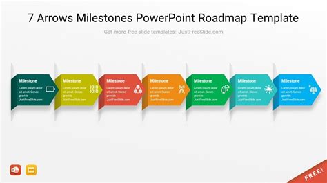 Free Milestone Timeline PowerPoint Template - Just Free Slide