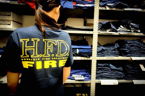 Hawaii Fire Department Shirt (Blue) - Unisex | uniformshawaii