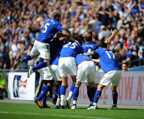 Everton players celebrate their goal Everton Fc, Semi Final, Fa Cup ...