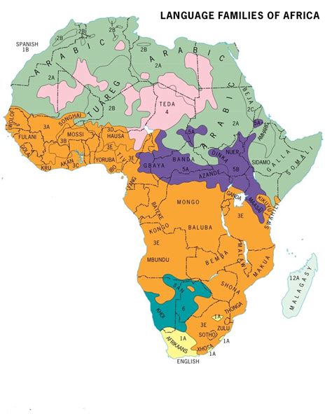 Language Families of Africa Diagram | Quizlet