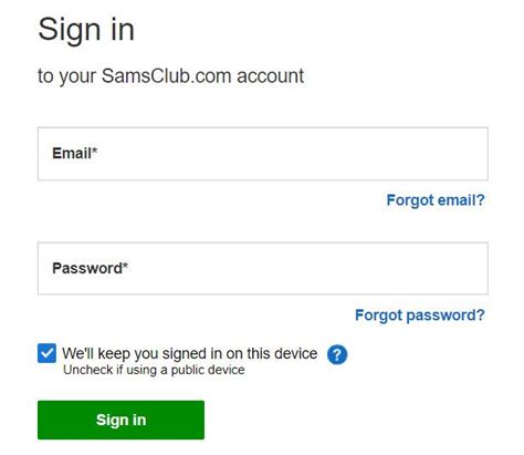 Sam's Club Membership Login | v9306.1blu.de