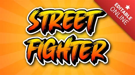 Street Fighter logo | Text Effect Generator | TextStudio