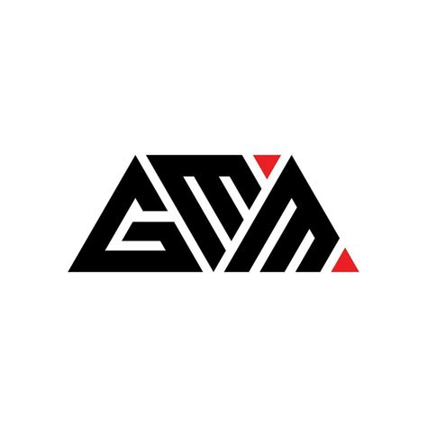 GMM triangle letter logo design with triangle shape. GMM triangle logo design monogram. GMM ...