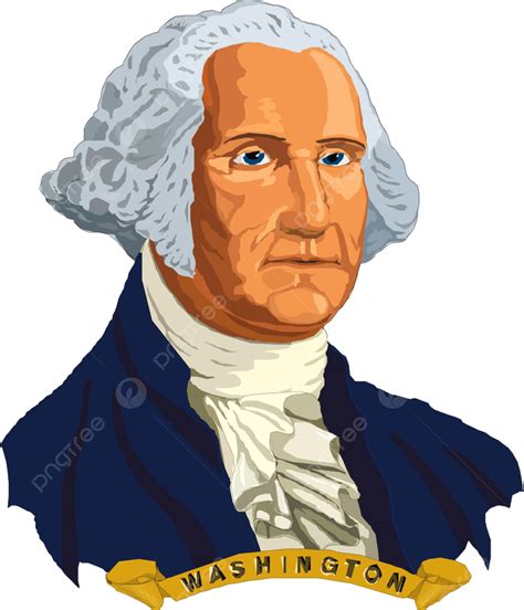 George Washington Vector Hd PNG Images, George Washington President Portrait 18th, Of, White ...