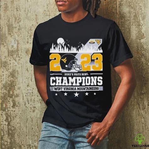 2023 Duke’s Mayo Bowl Champions West Virginia Mountaineers Skyline shirt