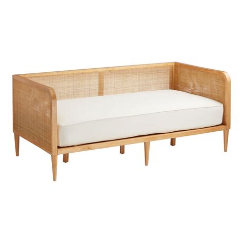 Kira rattan cane and wood daybed frame world market – Artofit