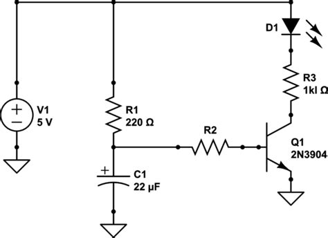 capacitor - Why isn't my LED slowly dimming and eventually turning off? - Electrical Engineering ...