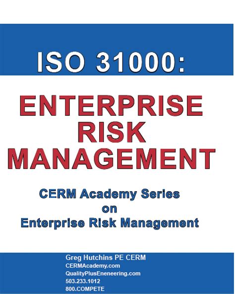 ISO 31000: ENTERPRISE RISK MANAGEMENT BOOK - Certified Enterprise Risk Manager® AcademyCertified ...