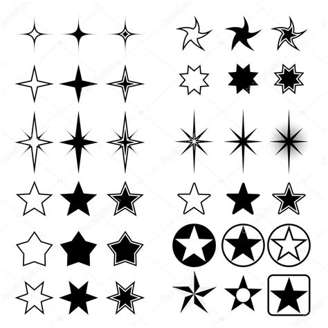 Star shapes collection Stock Vector Image by ©tuulijumala #2376786