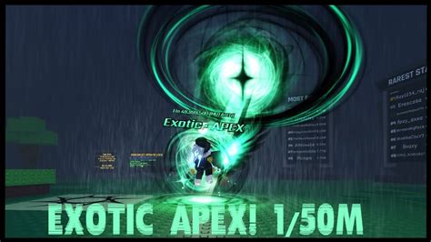 I GOT EXOTIC : APEX IN UNDER 1M ROLLS! 1/50M! (Sols RNG) - YouTube