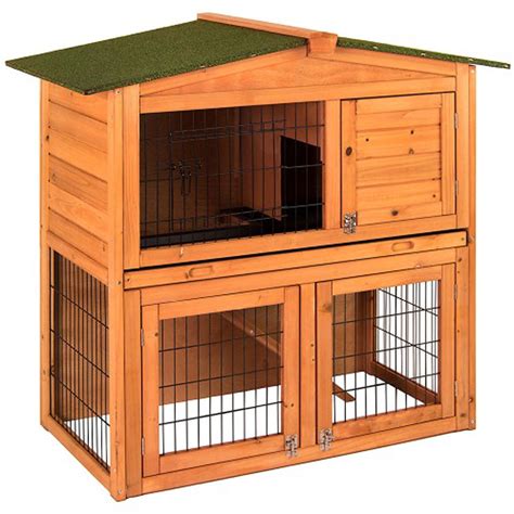 2 Tier Wooden Rabbit Hutch | Wooden Rabbit Hutch