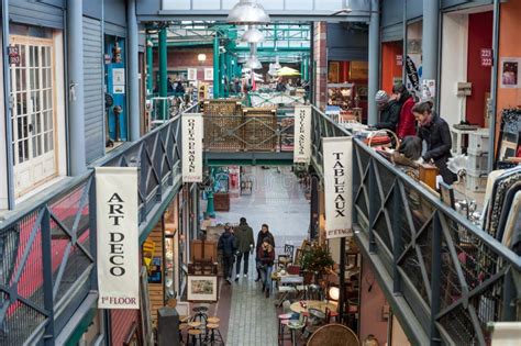 Interior of the St-Ouen Flea Market in Paris Editorial Stock Photo - Image of lifestyle, france ...