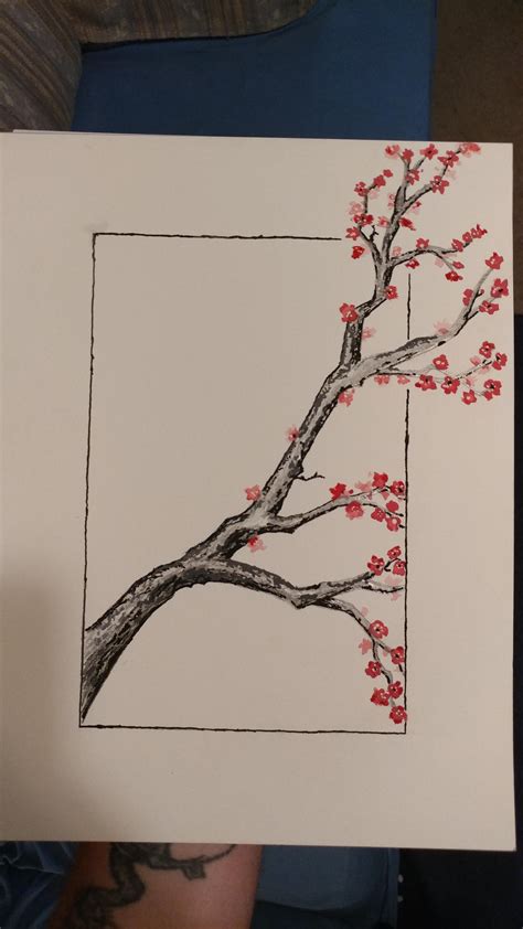 Cherry Blossoms 9x11 watercolor. | Flower art painting, Art sketches doodles, Blossoms art