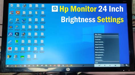 Hp Monitor Brightness Adjustment | Hp Monitor 24 Inch | Computer ...