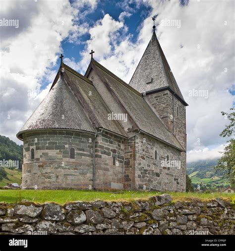 Hove stone church Vik, Sogn, Norway Stock Photo - Alamy