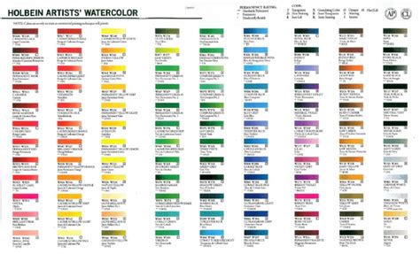 holbein color chart | PDF