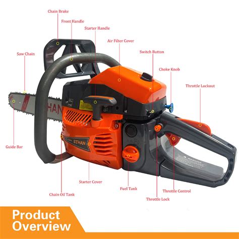 Professional Gas Chainsaw 60cc 2-Cycle 20-Inch