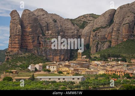 Aguero village in Spain Stock Photo - Alamy