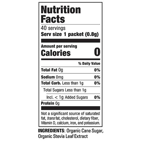 Organic Stevia In The Raw® | In The Raw® Sweeteners