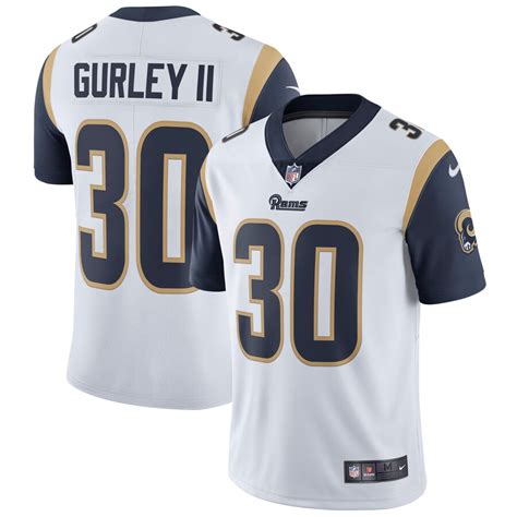 Nike Todd Gurley II Los Angeles Rams White Vapor Untouchable Limited ...