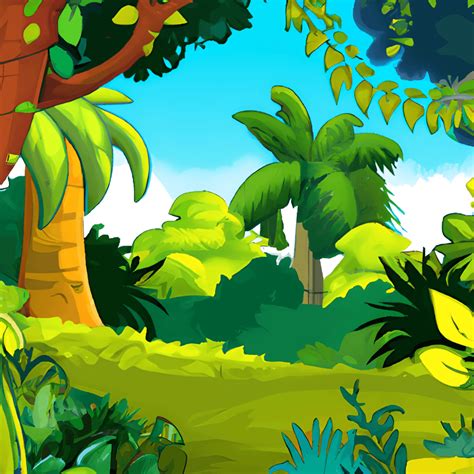 Jungle Cartoon Graphic · Creative Fabrica