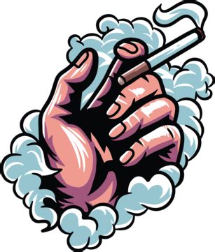 Smoking Hand Illustration Vector, Hand, Smoking, Sketch PNG and Vector with Transparent ...