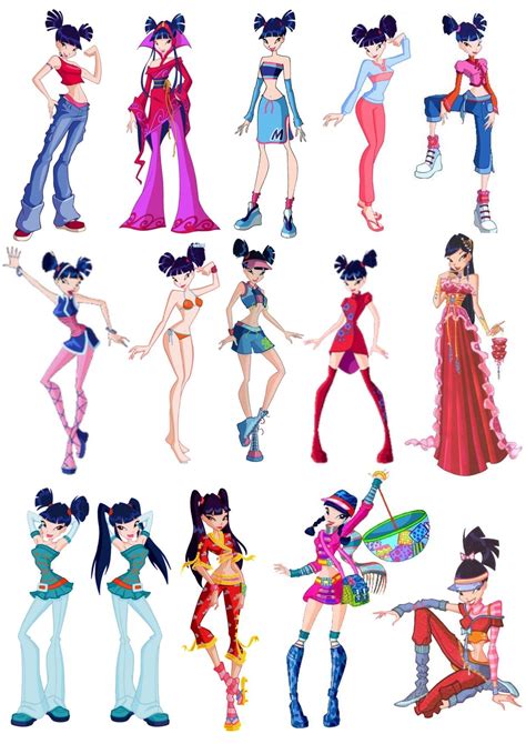 Winx Club all Musa outfits 1 | Kızlar, Periler, Moda kıyafetler