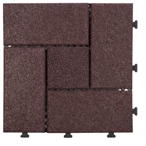 Interlocking Patio Rubber Floor Tiles Xj-sbr-dbr003 | Rubb