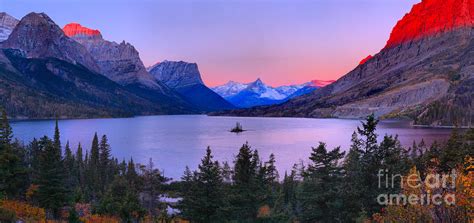 Glacier St Mary Lake Sunrise Photograph by Adam Jewell - Pixels