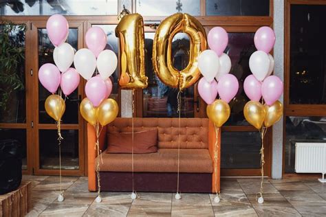 Happy 10th Birthday Party Balloons Decoration Idea | Balloons Decoration Ideas for Home | Etsy ...