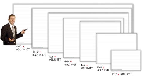 Ghost White Horizontal Guidelines for Perfect Whiteboard Writing