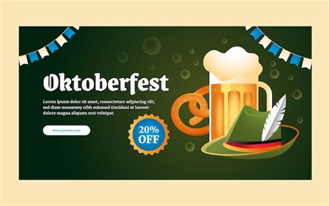 Free Vector | Gradient social media promo template for oktoberfest festival