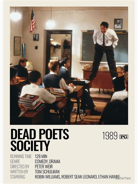 "Dead Poets Society (1989) movie poster" Poster for Sale by sistertea ...