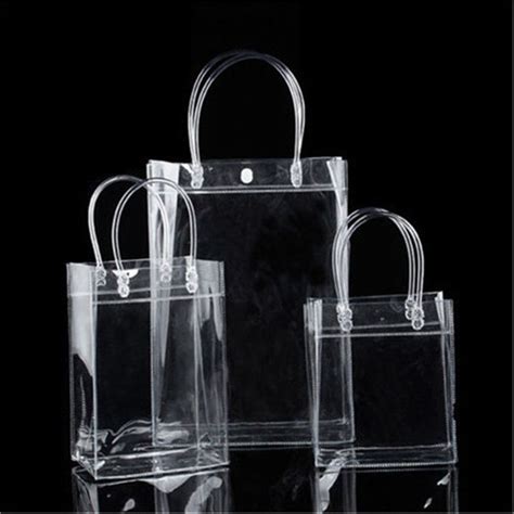 Clear Vinyl Plastic Tote Bag Transparent-Purse Handbag Stadium Approved ...