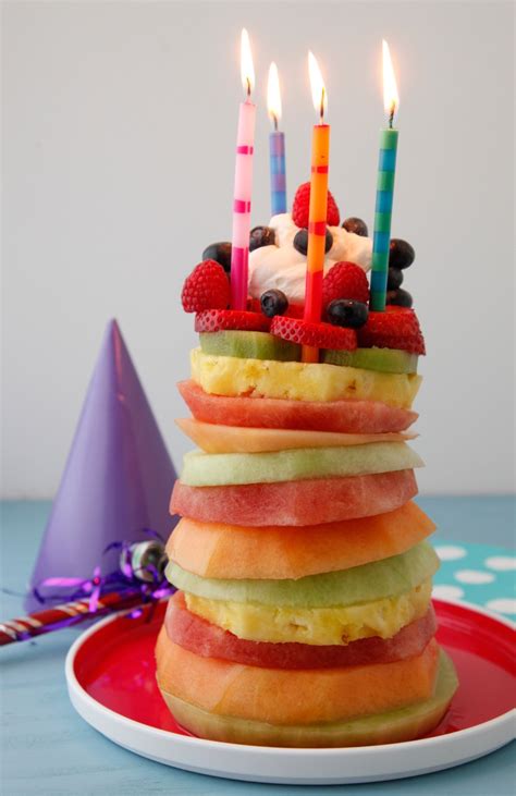 Fruit Tower Birthday Cake | Weelicious