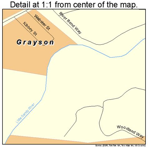 Grayson Kentucky Street Map 2132572