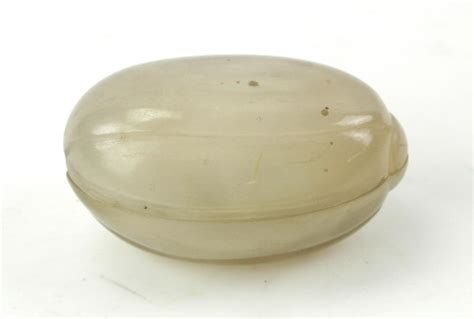 Bid Now: Old Chinese Covered Melon-Shaped Box - Invalid date EDT