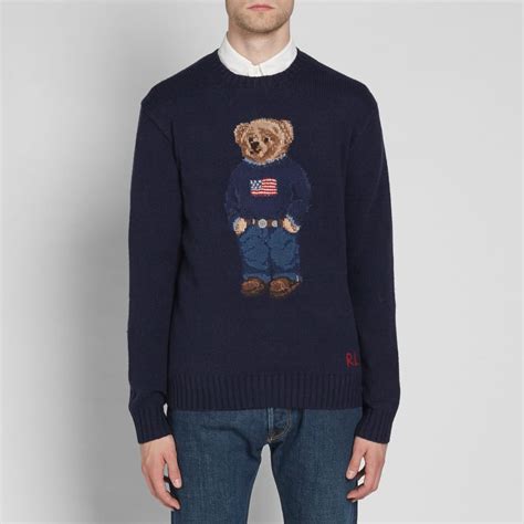 Polo Ralph Lauren Bear Isle Crew Knit Navy | END.