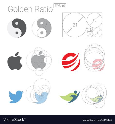 Simple Logo With Golden Logo With The Golden Ratio Size, 59% OFF