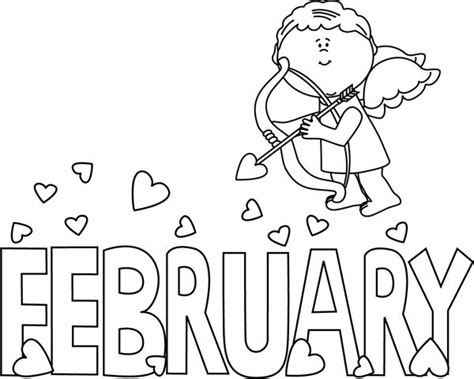 Black and White February Valentine Love | Valentine coloring pages ...