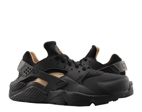 Nike - Nike Air Huarache Run Black/Black-Metallic Gold Men's Running ...