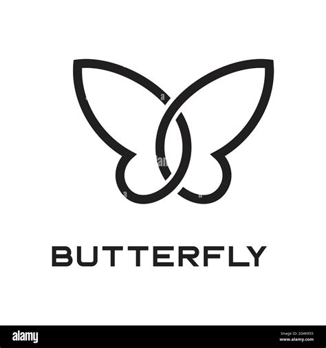 Butterfly logo design vector with Simple Minimalist exclusive design ...