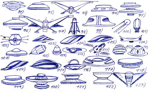 Variety Of Ufo Shapes And Sizes. 22 Ships Drawing by Sofia Goldberg - Pixels